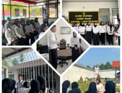 Kenali Lingkungan Kerja, Peserta Magang Diperkenalkan Berbagai Area Lapas Kelas IIB Kotaagung