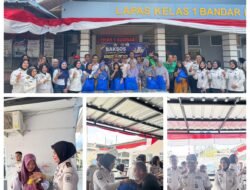 Kakanwil Ditjenpas Lampung Pimpin Bakti Sosial, Lapas Kelas I Bandar Lampung Salurkan Sembako