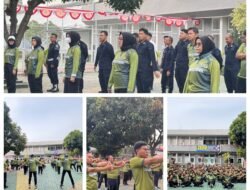 Lapas Kelas I Bandar Lampung Tingkatkan Kebugaran dan Kinerja Petugas melalui Senam Bersama