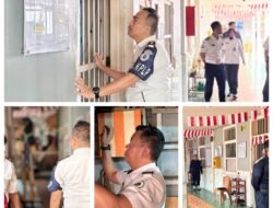 Pengamanan Pasca-HUT Kemerdekaan Diperkuat, Ka. KPLP Lapas Kelas I Bandar Lampung Keynes Pimpin Deteksi Dini Blok Hunian