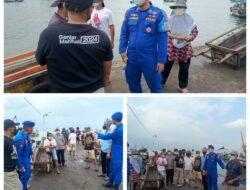 Patroli Quick Respon Polairud Polda Lampung, Nelayan Teluk Semangka Diimbau Waspadai Semburan Abu Vulkanik Anak Krakatau