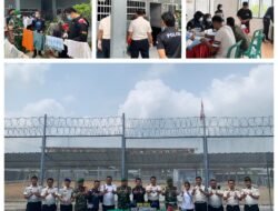 Sinergi TNI-Polri dan BNNK, Lapas Way Kanan Gelar Razia Gabungan dan Tes Urine Petugas serta Warga Binaan