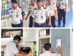 Deteksi Dini Gangguan Kamtib, Ka. KPLP Keynes Bersama Jajaran Periksa Blok Hunian WBP