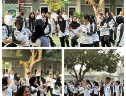 Jaga Kebugaran dan Kekompakan, Petugas Lapas Kelas I Bandar Lampung Gelar Senam Sehat Bersama