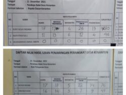 Pemdes Kenanten Gelar Ujian Kasi Pelayanan, Kepala Dusun Kenanten, Kepala Dusun Karangwungu dan Kepala Dusun Suwurkembang