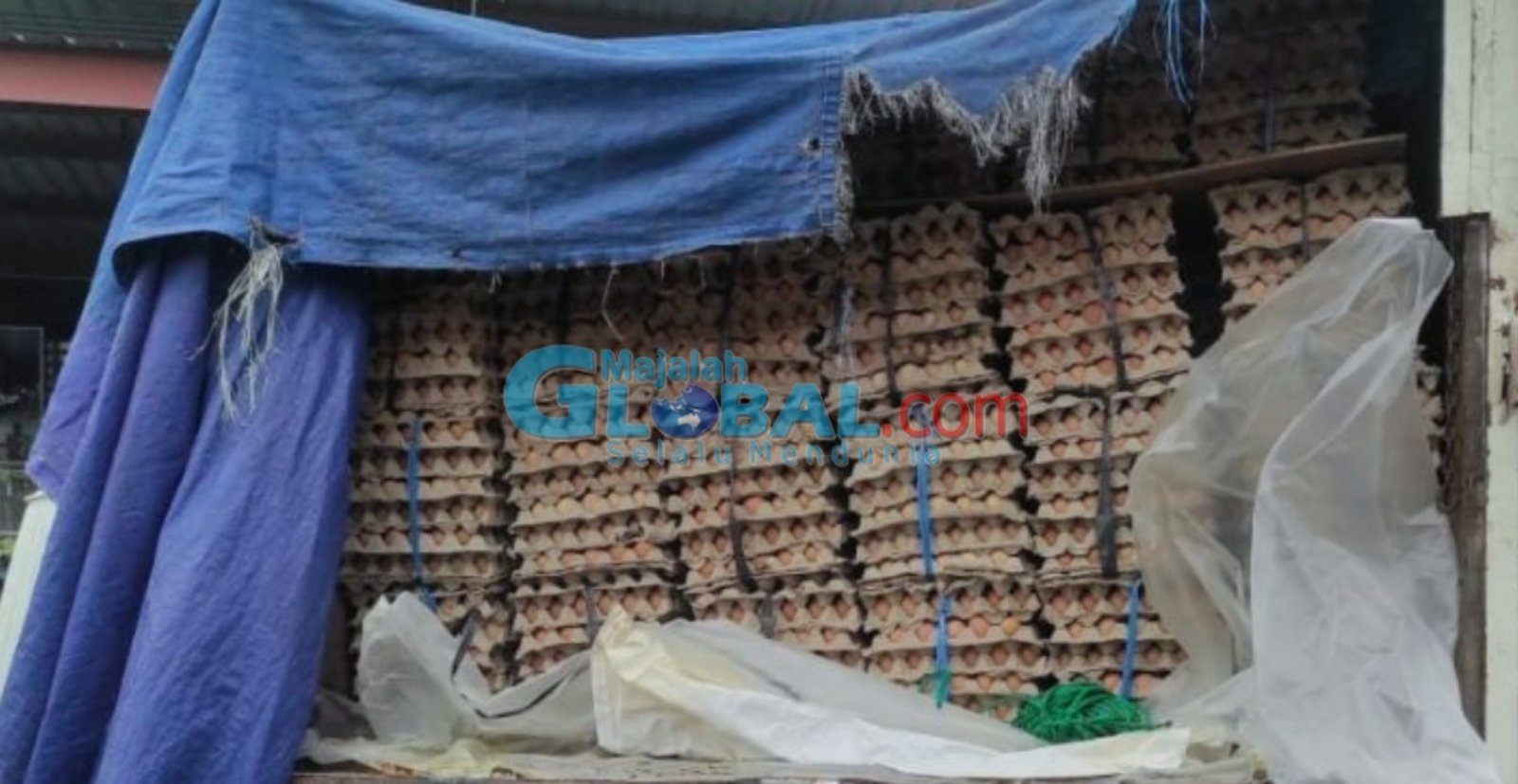 2,4 Ton Telur Busuk Diamankan Polresta Mojokerto