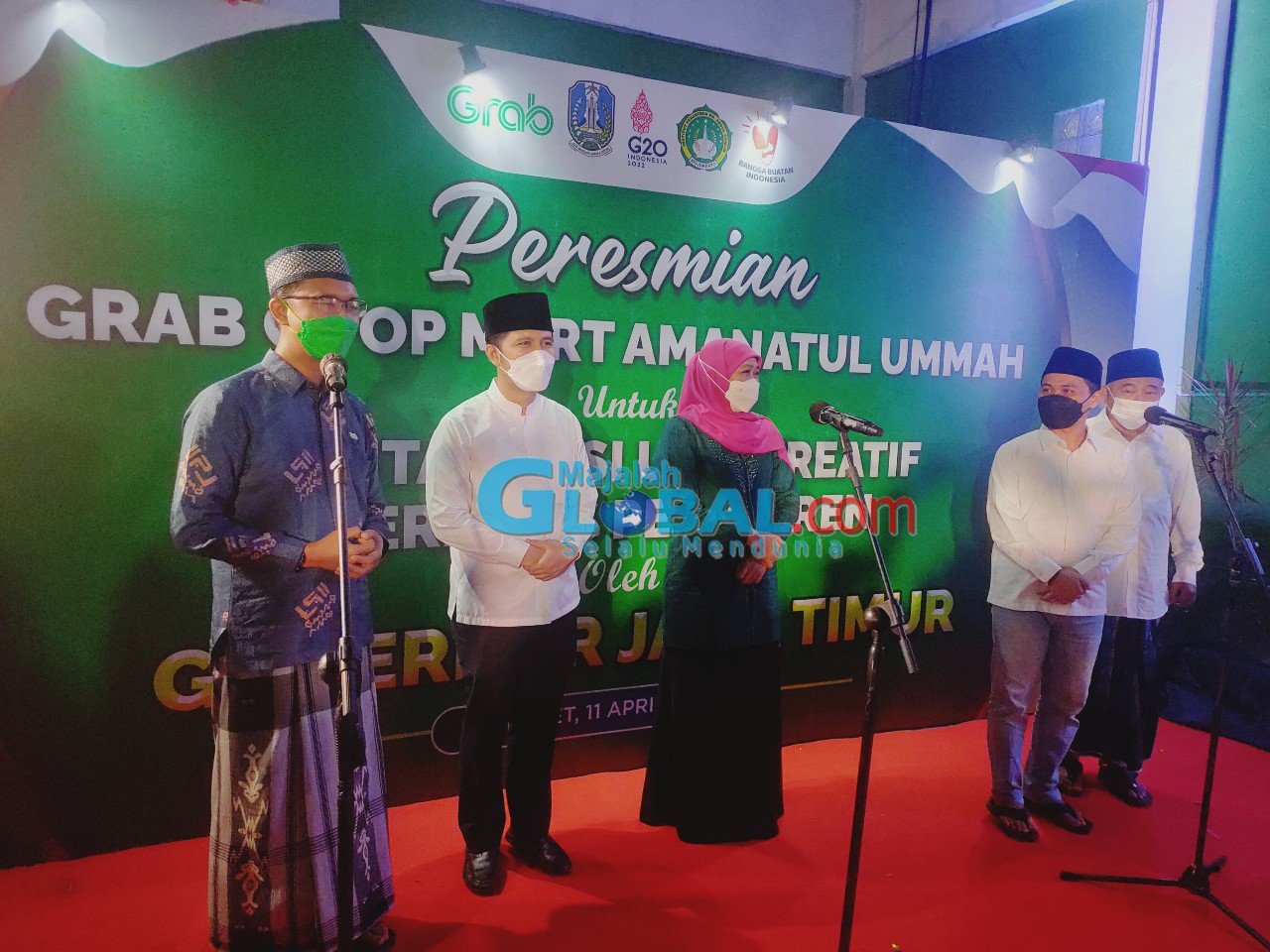 Resmikan Grab OPOP Mart Amanatul Ummah, KH. Asep Berharap Driver Grab Bisa Jadi Pengusaha