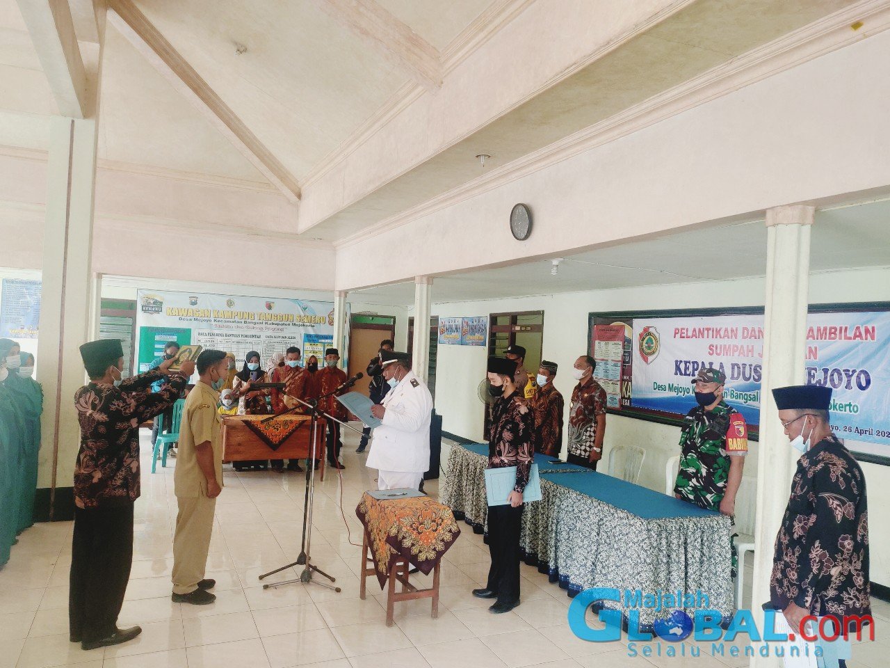 Kepala Desa Mejoyo Melantik Kepala Dusun Mejoyo