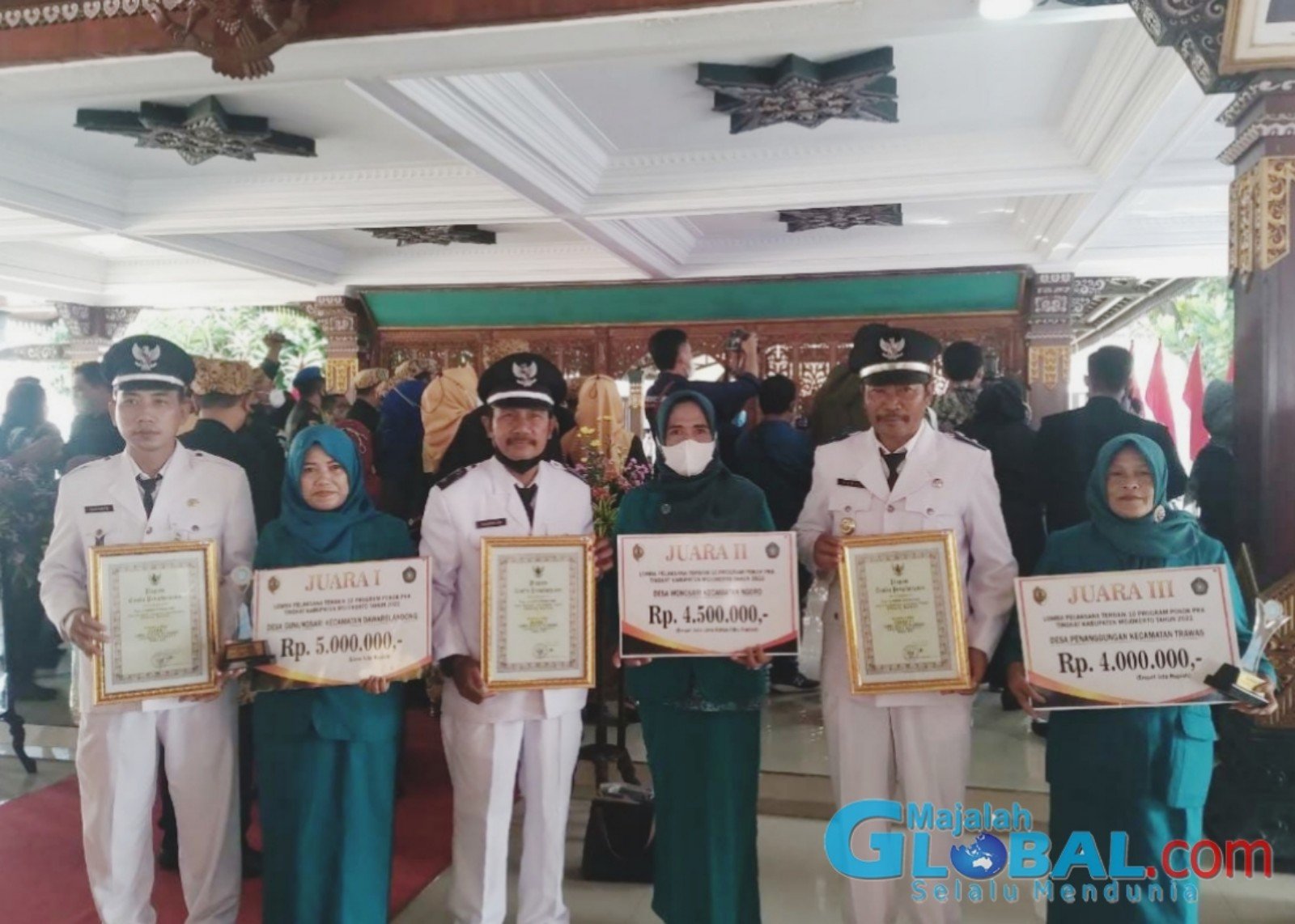 Desa Gunungsari, Desa Wonosari dan Desa Penanggungan Juara Lomba 10 Program Pokok PKK