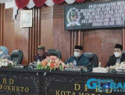 Pertanggungjawaban Pelaksanaan APBD Kota Mojokerto, Fraksi PAN dan Demokrat Sampaikan Pandangan Umumnya