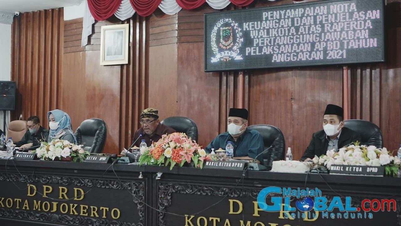 Pertanggungjawaban Pelaksanaan APBD Kota Mojokerto, Fraksi PAN dan Demokrat Sampaikan Pandangan Umumnya