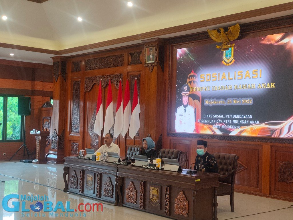Tingkatkan Prestasi Kota Layak Anak, Pemkot Mojokerto Gelar Sosialisasi Tempat Ibadah Ramah Anak