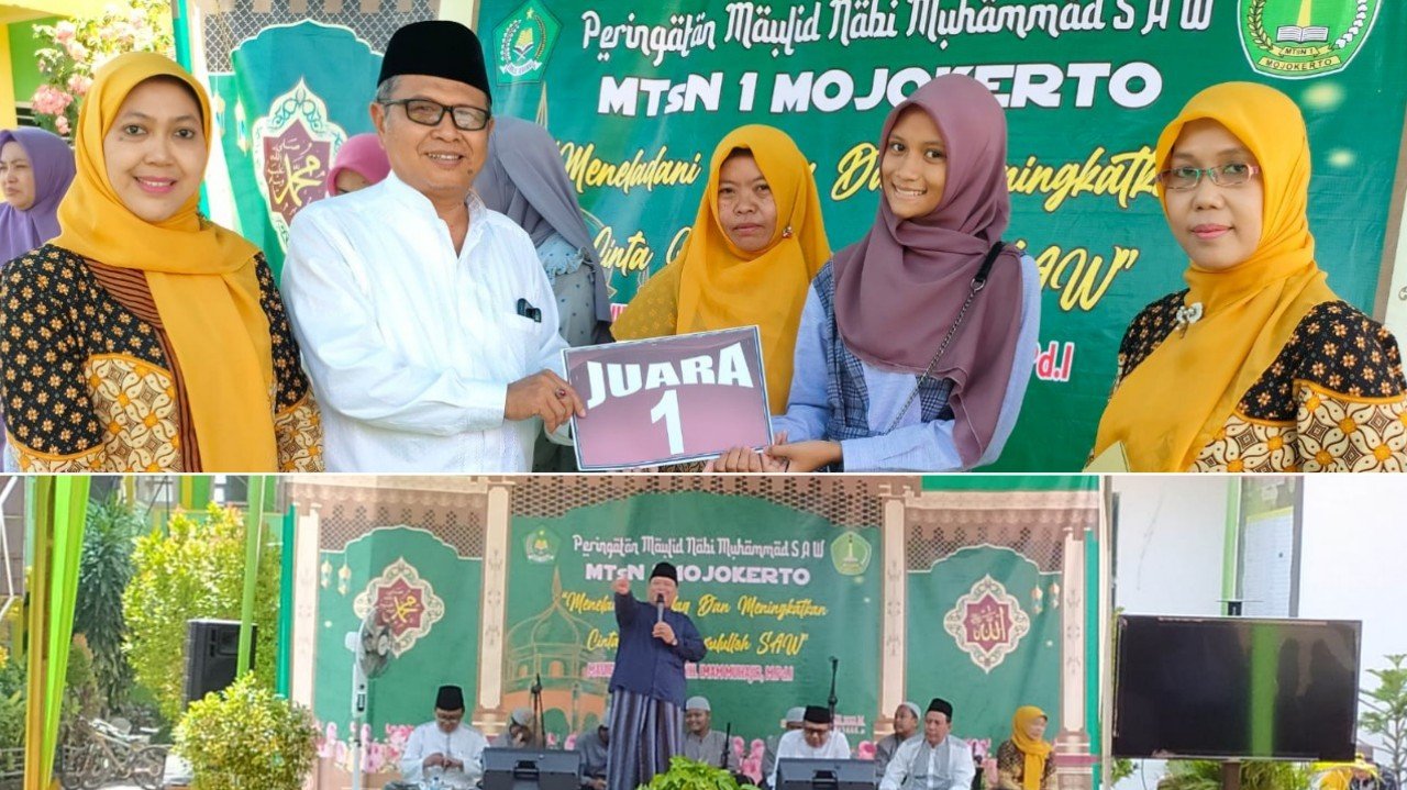 MtSN 1 Mojokerto Semarakkan Maulid Nabi Muhammad SAW 1444 H