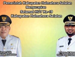 Pemkab Halmahera Selatan Mengucapkan Selamat HUT Ke-19 Kabupaten Halmahera Selatan
