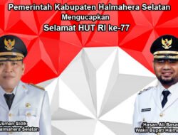 Pemkab Halmahera Selatan Mengucapkan Selamat HUT RI ke-77
