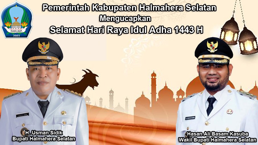 Pemkab Halmahera Selatan Mengucapkan Selamat Hari Raya Idul Adha 1443 H