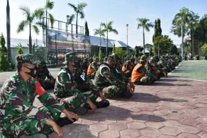 Korem 082/CPYJ Gelar Latihan Penanggulangan Bencana Alam di Bojonegoro