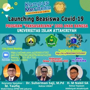 Universitas Athariyah Launching Beasiswa Covid-19