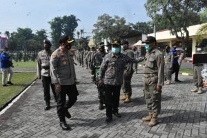 Inilah Gambaran Apel Kesiapan Pengamananan Pilkada Kabupaten Mojokerto