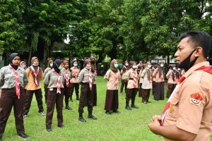 Korem 082/CPYJ Adakan Kegiatan Pembinaan Pramuka Saka Wira Kartika TW II Tahun 2020