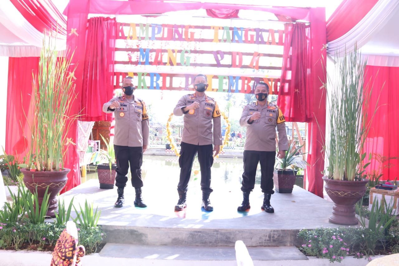 Peresmian Kampung Tangkal Mang Pedekate Polda Sumsel