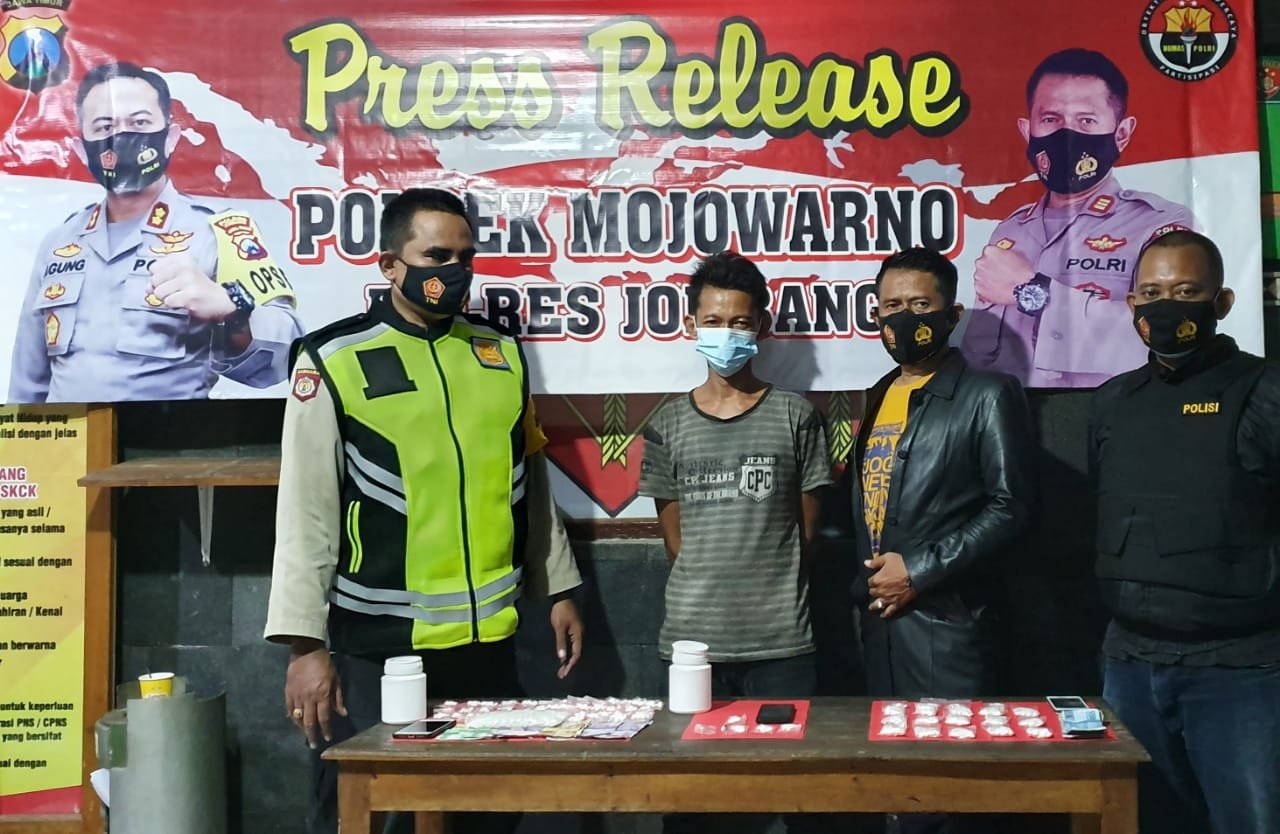 Ungkap Jaringan Pengedar Pil Koplo. Pria asal Diwek, Jombang Tertangkap