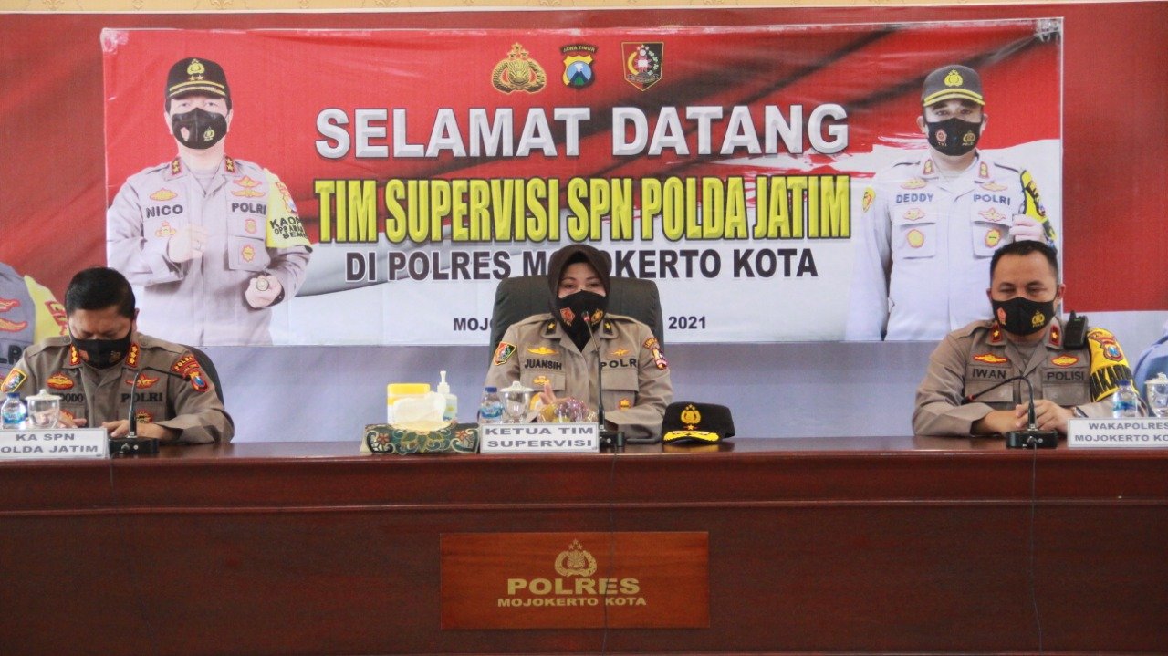 Polresta Mojokerto Dapatkan Pujian Kalemdiklat dan Ka SPN