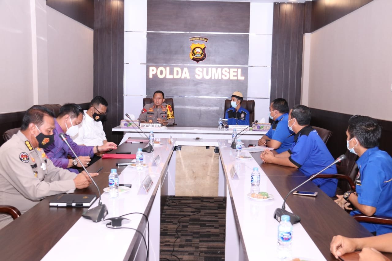 F.SPPP-SPSI Sumsel Silaturahmi dengan Kapolda Sumsel