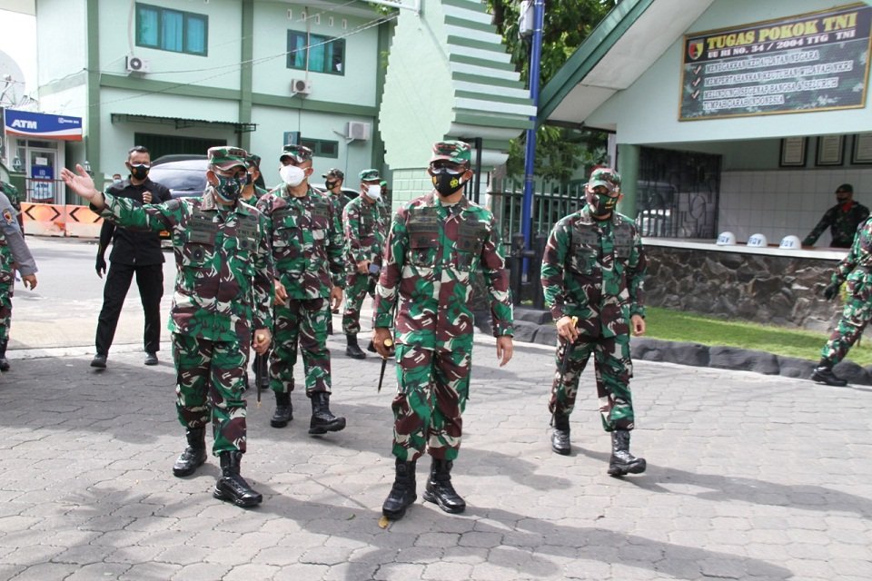 Pangdam V/Brawijaya Tinjau Pangkalan Makodim 0815/Mojokerto