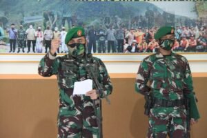 Dandim 0815/Mojokerto Sambut Personel Purna Tugas Satgas Apter Wilayah Kodam XVII/Cenderawasih