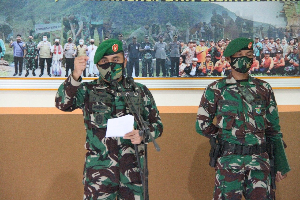 Dandim 0815/Mojokerto Sambut Personel Purna Tugas Satgas Apter Wilayah Kodam XVII/Cenderawasih