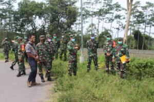 Danrem 082/CPYJ Tinjau Tanah Milik TNI AD yang ada di Kediri