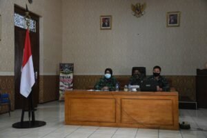 Pasilog Korem 082/CPYJ Ikuti Rapat Pengisian Data RUP ke Dalam Aplikasi SIRUP Secara Virtual