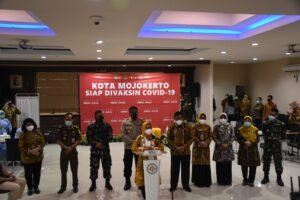 Inilah Gambaran Rapat Pencanangan Vaksinasi Covid-19 di Kota Mojokerto