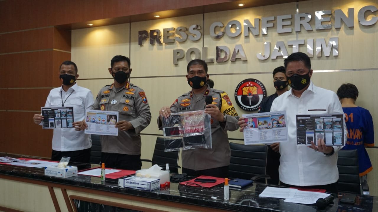 Polda Jatim Bongkar Prostitusi Online Anak Dibawah Umur