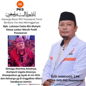 Ketua LMP Tutup Usia, Ketua DPD PKS Pesawaran Berbela Sungkawa