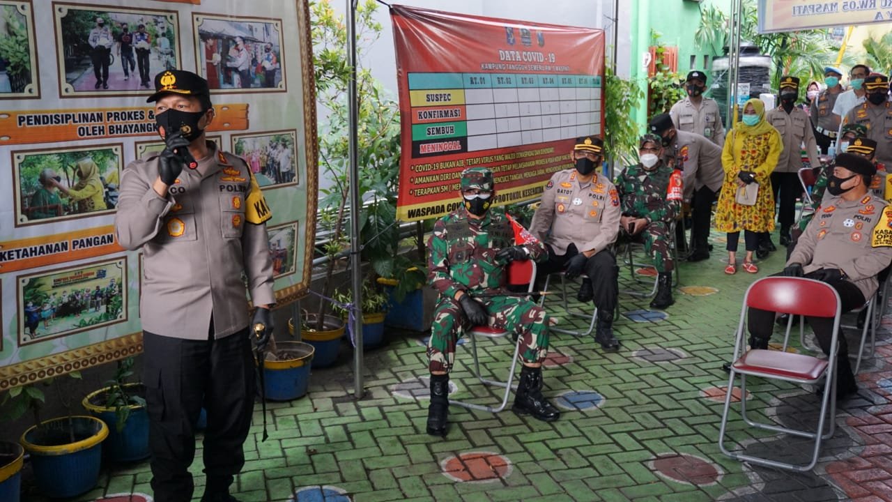 Kunjungi Kampung Tangguh Semeru, Kapolda Jatim Beri Motivasi Warga Perangi Covid-19