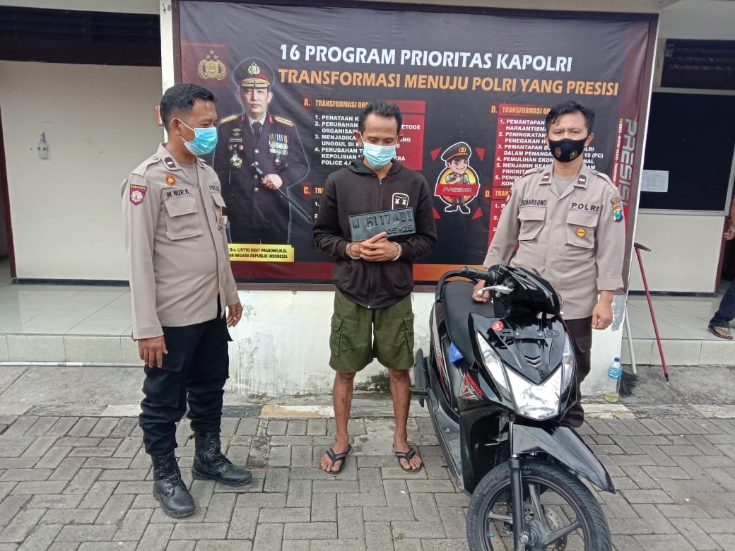 Polres Gresik Tangkap Pelaku Curanmor Hingga ke Jawa Tengah