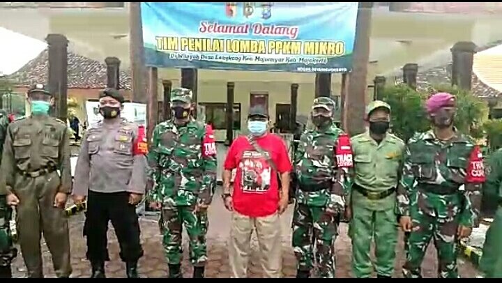 2 Posko PPKM Mikro di Mojokerto Sasaran Tim Penilai Korem 082