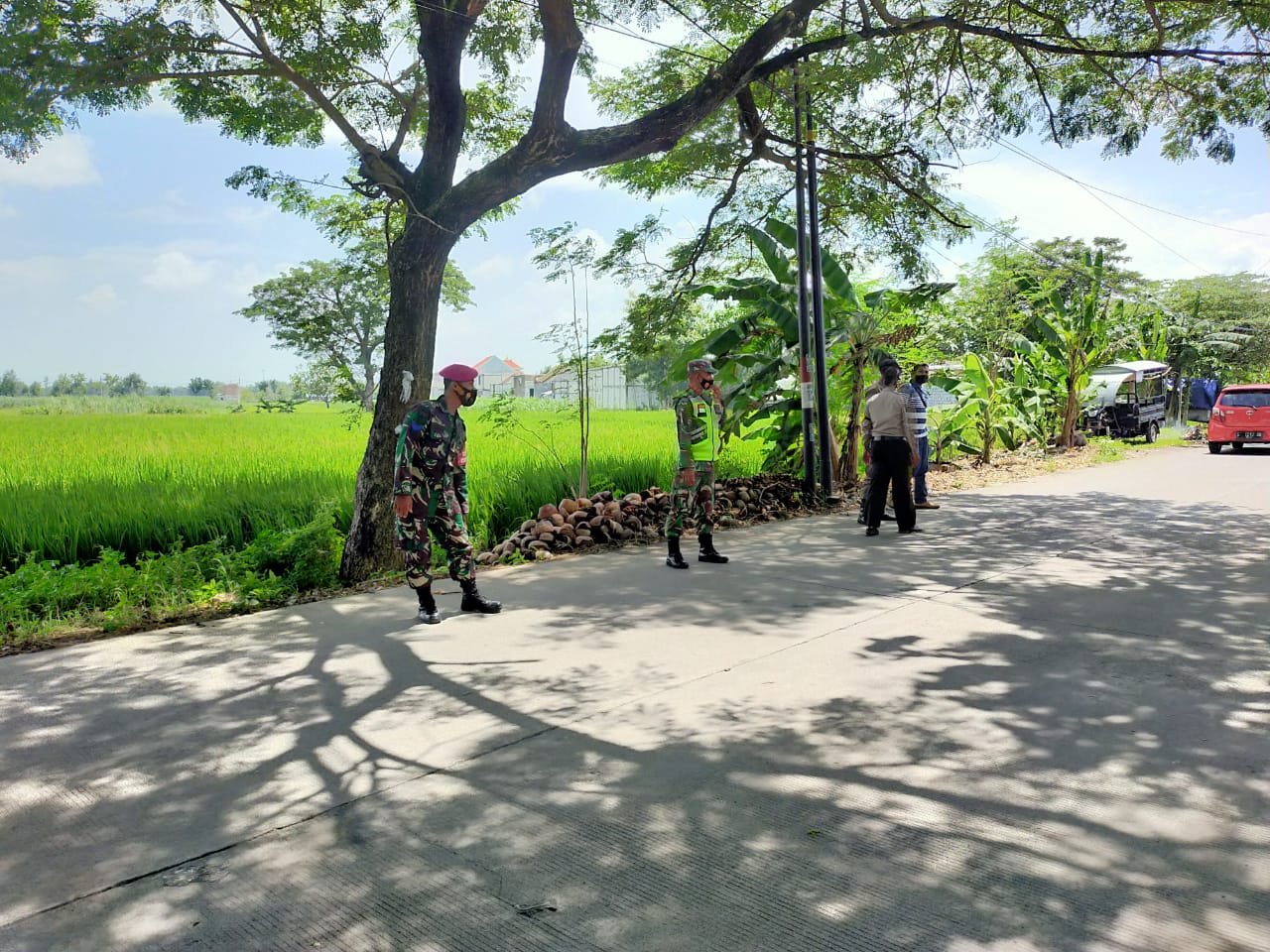 Koramil 0815/06 Kemlagi Bersama Tiga Pilar Gelar Opsgakplin