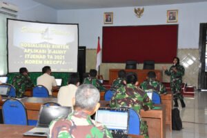 Pasiren Korem 082/CPYJ selenggarakan Sosialisasi Bimbingan Teknis E-Audit Itjenad