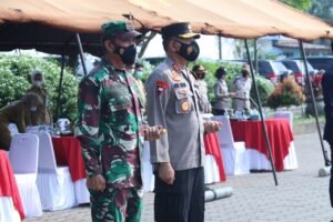 Kapolda Sumsel Hadiri Apel Gelar Pasukan Kompi Tracer dan Kompi Vaksinator Covid-19