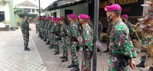 Kodim 0815/Mojokerto Terima Personel BKO Yon-1 Brigif-2 Pasmar-2