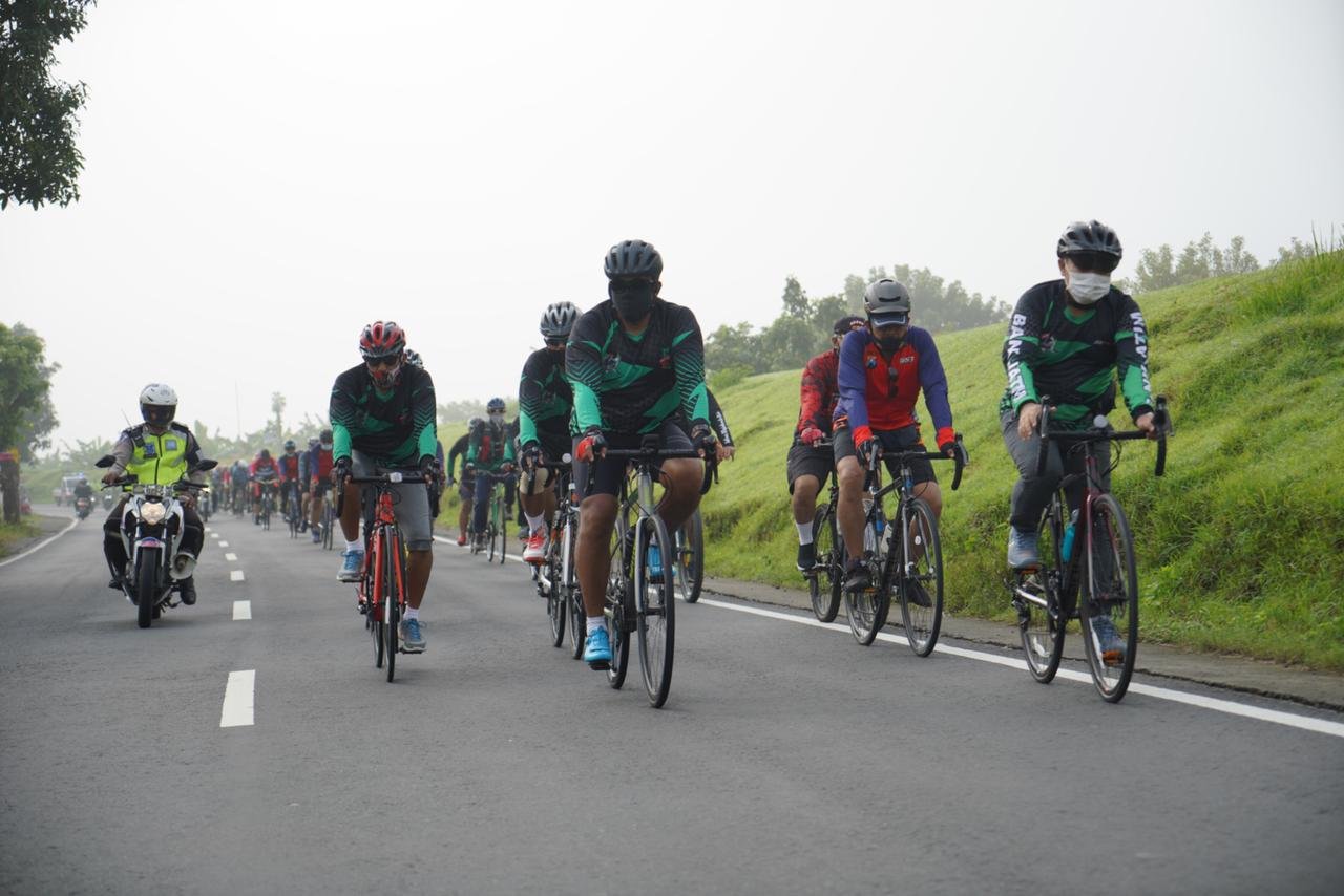 Forkopimda Mojokerto Raya Gowes Bareng 58,81 KM dan Himbau 5M