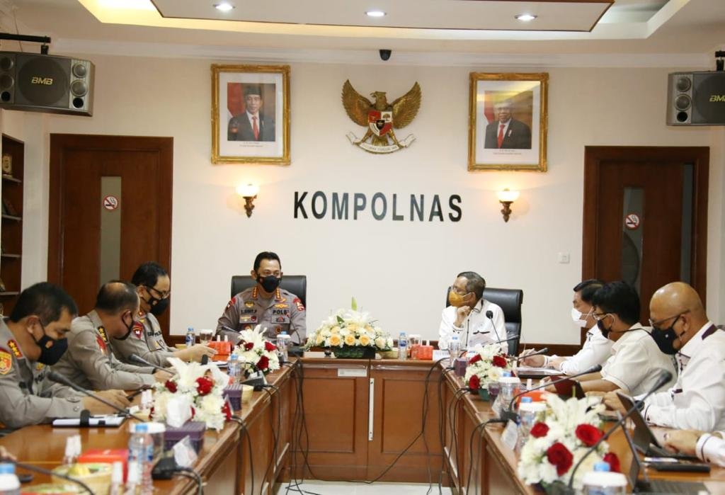 Kapolri Bahas Pemantapan Polri Presisi Bersama Kompolnas
