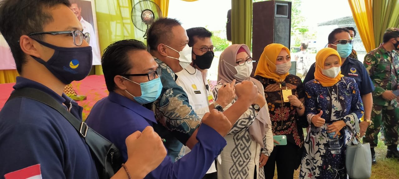 Waka Polres Gresik Dampingi Kunjungan Kerja Menteri Pertanian Panen Raya di Desa Tambakrejo