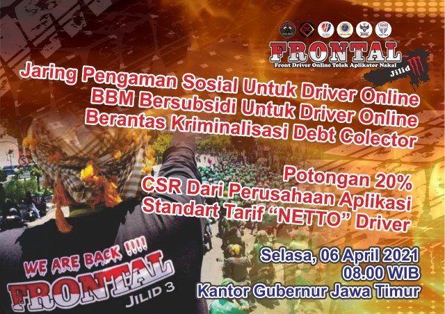 H-13 Sebelum Demo Gubernur Jatim, Inilah Daftar Tuntutan FRONTAL