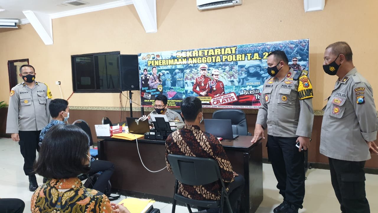Hari Pertama, Ada 153 Pendaftar Penerimaan Polri di Polresta Mojokerto