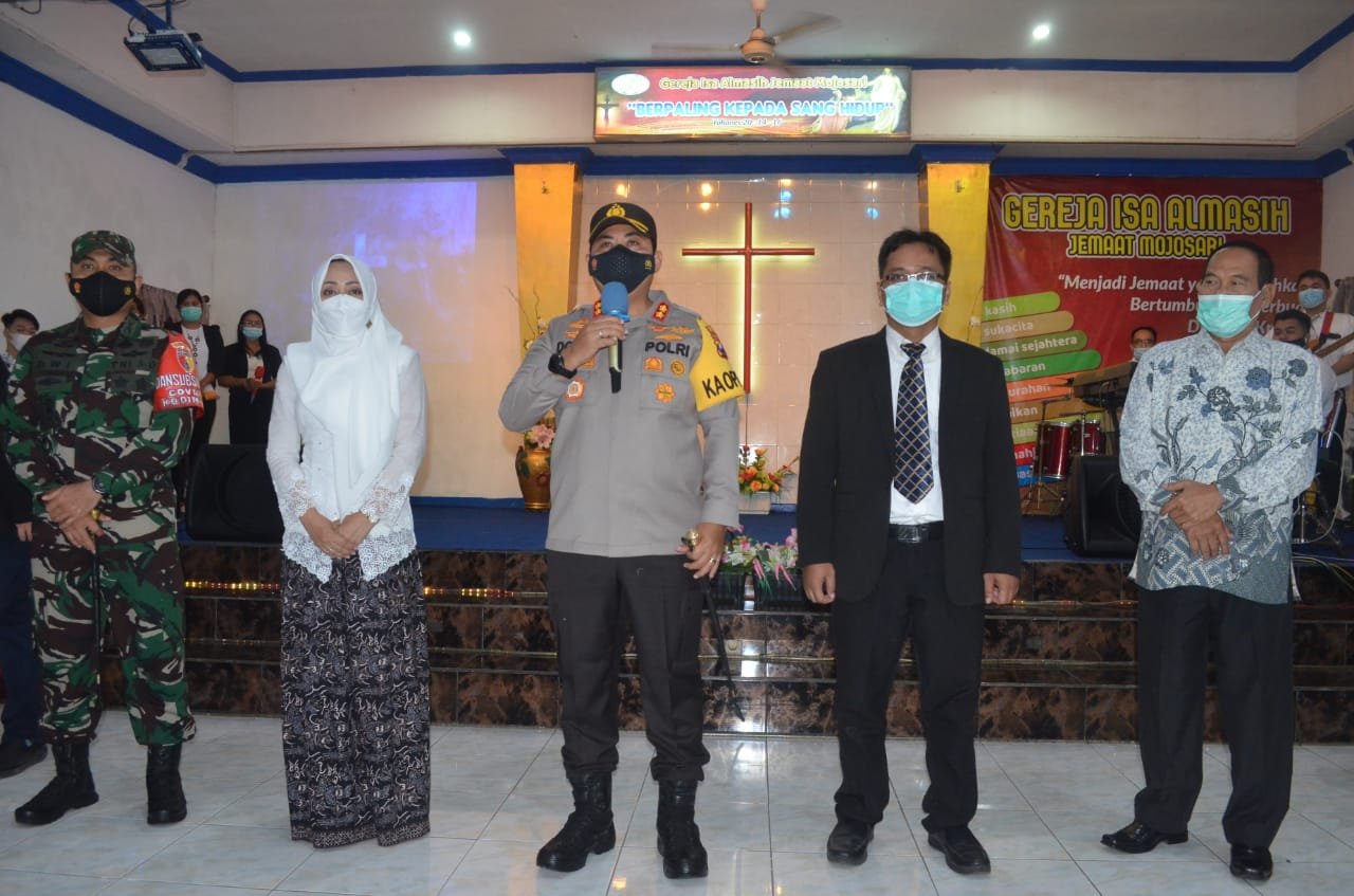 Jelang Paskah di Kabupaten Mojokerto, Forkopimda Pastikan Keamanan Gereja