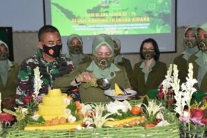 Acara Syukuran HUT Ke 75 Persit Kartika Chandra Kirana Tahun 2021